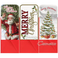 Traditional Christmas Xmas Money Wallet Santa Designs 3 Pack with Envelopes Default Title Christmas seasonal