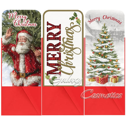 Traditional Christmas Xmas Money Wallet Santa Designs 3 Pack with Envelopes Default Title Christmas seasonal