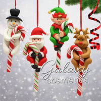 Candy Cane Christmas Tree Hanging Decoration Clay Ornaments