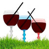 Colourful Floating Wine Goblet Beach Glasses Summer Pool Garden Party -Pack Of 3 party tiny