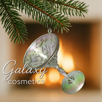 Elegant Crystal Acrylic Christmas Tree Hanging Ornaments Decoration Baubles Martini Glass - 10cm Christmas seasonal