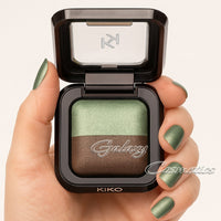 Kiko Milano Bright Duo Baked Eyeshadow 07 Bamboo Green