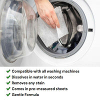 2x 20 Swirl Laundry Detergent Sheets Non Bio 40 WASHES for Home or Travel home tiny