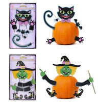 Wooden Pumpkin Decoration Set Easy and Quick Poke In Kit
