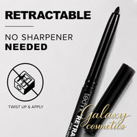 Technic Retractable Eyeliner Black Long Lasting Smudge Proof Twist Up Eye Pencil