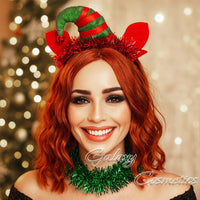 Christmas Elf Headband Hat with Ears