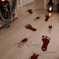 Bloody Footprints & Splatters Floor Stickers