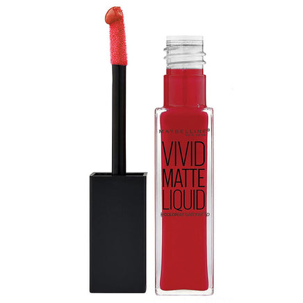 Maybelline Vivid Matte Lipstick Liquid Lip Colour Rebel Red 35 Lips makeup