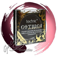 Technic Gothica pH Colour Changing Gel Blush - from Black to Pink blush face galaxy makeup