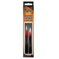 Black Tapered Bleeding Candles Black to Red 2 Pack