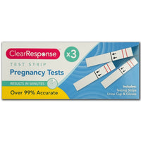 Clear Response Pregnancy Testing Kit 3 Pack 99% Accurate health tiny