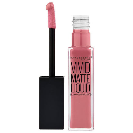 Maybelline Vivid Matte Lipstick Liquid Lip Colour Nude Flush 05 Lips makeup