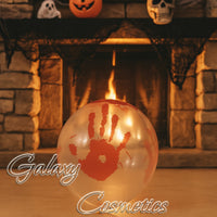 Bloody Hand Print Balloons Halloween House Decoration, Photo Booth Pack Of 12