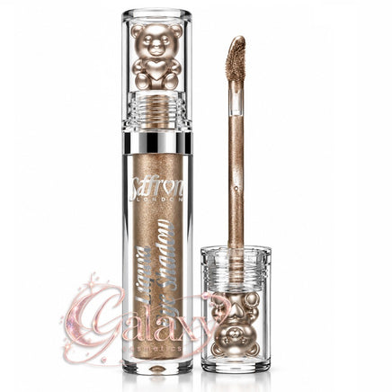 Saffron Liquid Eyeshadow Shimmer Glow, Long Lasting, Non Sticky B05 - taupe Eyes eyeshadow makeup