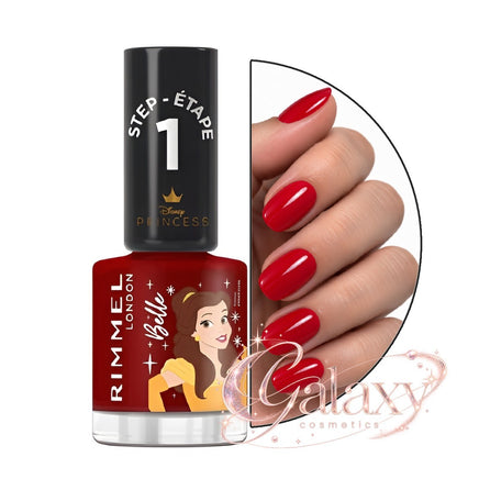 Rimmel Super Gel Disney Princess Nail Polish Belle - red makeup Nails