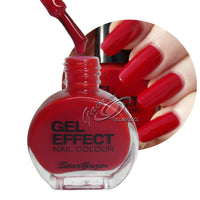 Gel Effect Extra Glossy Nail Polish Deep - classic red makeup Nails