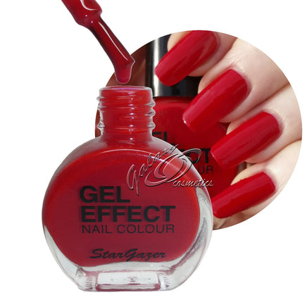 Gel Effect Extra Glossy Nail Polish Deep - classic red makeup Nails