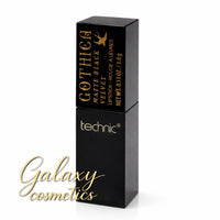 Technic Gothica Matte Black Velvet Lipstick Vegan Bold Gothic Makeup