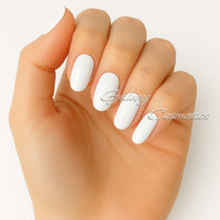 Glossy WHITE Nail Polish #26 Chalk White
