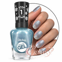 Sally Hansen Miracle Gel Nail Polish 14.7ml 916 Winterlust - blue shimmer makeup Nails