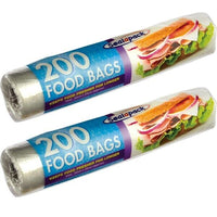 400/800 Sealapack Food & Freezer Sandwich Bags Extra Value Rolls Small/Large 2 x 200 Large home tiny