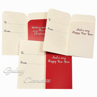 Traditional Christmas Xmas Money Wallet Santa Designs 3 Pack with Envelopes Christmas seasonal