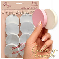 8x Lilyz ROUND Make-Up Applicators Blending Sponges