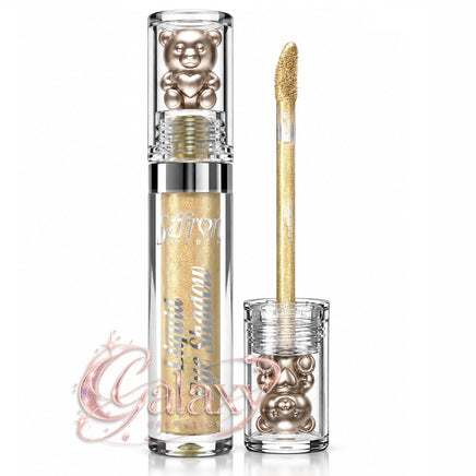 Saffron Liquid Eyeshadow Shimmer Glow, Long Lasting, Non Sticky B06 - gold Eyes eyeshadow makeup
