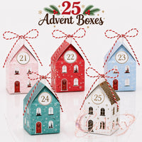 Christmas Advent Calendar Gift Boxes 25 Make & Fill Your Own Kit