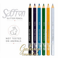 Saffron Glitter Eyeliner Pencil Soft Sparkle Makeup Eye Lip Pencil & Sharpener