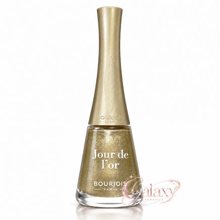 BOURJOIS 1 Second Quick Dry Long Lasting Nail Polish 9ml 40 Jour De L'or - white gold makeup Nails