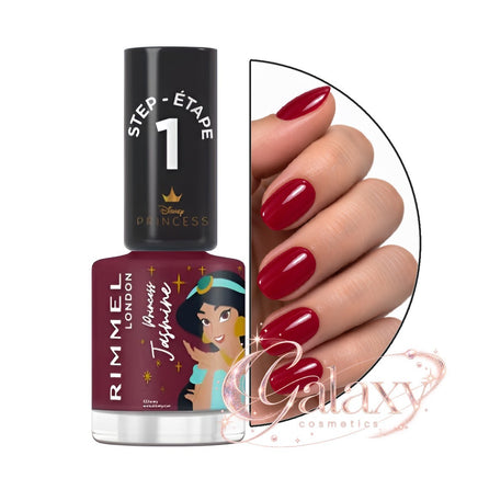 Rimmel Super Gel Disney Princess Nail Polish Princess Jasmine - burgundy makeup Nails