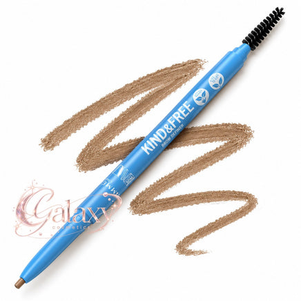 RIMMEL Kind & Free Brow Definer Dual-Ended Eyebrow Pencil Blonde 001 brows Eyes makeup