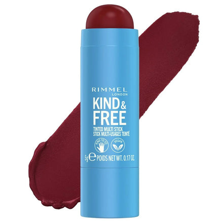 Rimmel Kind & Free Tinted Multi Stick 5g Vegan Lip & Cheek Cream Blush 005 Berry Sweet blush Face Lips makeup