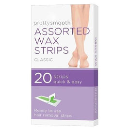Face Facts Pretty Smooth Assorted Wax Strips - 20 Strips for Face and Body galaxy hair removal skin