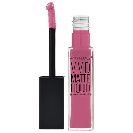 Maybelline Vivid Matte Lipstick Liquid Lip Colour Twisted Tulip 12 Lips makeup