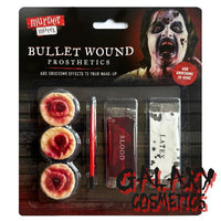 Murder Motel 3D Bullet Wound Prosthetics, Halloween Costume Makeup fancy halloween halloweenmakeup seasonal tiny