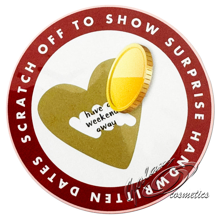 Valentines Day A Year of Dates Personalisable Scratch Off Poster hearts seasonal tiny