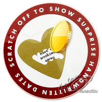 Valentines Day A Year of Dates Personalisable Scratch Off Poster hearts seasonal tiny