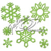 16x Christmas Glow in the Dark Snowflakes, Home and Garden Decorations Christmas seasonal tiny