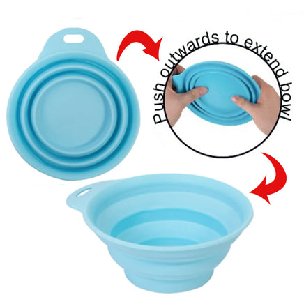 World of Pets Collapsible Dog or Cat Bowl, Portable, Travel Water or Food Dish pets tiny