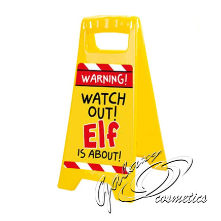 Elf Warning Pop Up Sign, Fun Christmas Toy, Novelty Decoration Christmas seasonal tiny
