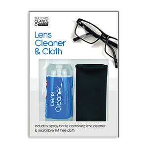 Second Glance Eyewear 30ml Glasses Lens Cleaner & Cloth Set Non-smear face care makeup skin tools