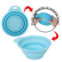 3 x Collapsible Dog Bowls Portable Travel Water or Food Dish by World of Pets pets Pets Shop
