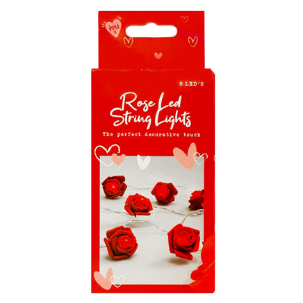 Led Rose String Lights Valentines Day Romantic Decoration, Battery Operated hearts seasonal tiny
