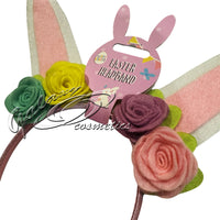 Easter Bunny Ears Flower Headband for Girls Easter seasonal tiny