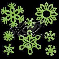 16x Christmas Glow in the Dark Snowflakes, Home and Garden Decorations Christmas seasonal tiny