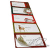 Traditional Christmas Stickers, To / From Self Adhesive Gift Tags, Pack of 50 Christmas seasonal tiny