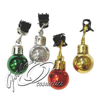 Santa Beard Baubles Clips - 4 Pack - Christmas Fancy Dress, Hair Decorations Christmas seasonal tiny
