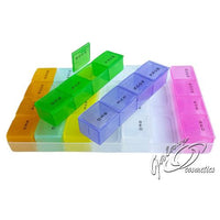 Pill Dispenser Organiser Weekly Daily Box, 7 Day Medicine Tablet Storage health tiny